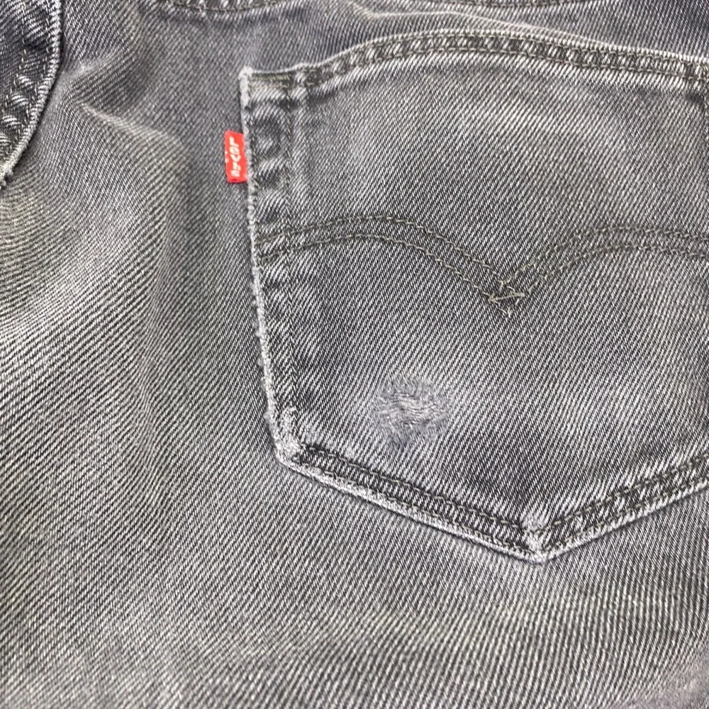 Levis 505 Regular Fit Mens Jeans Faded Black Straight‎ Leg Sz 34 Fits 33